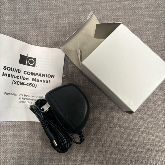 NIB IO Sound Companion Therpy Stress Relief PFA Brands SCW-450 Machine
#0924245 - Picture 6 of 12